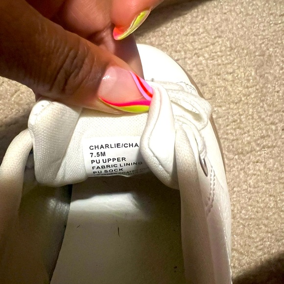 Women’s Steve Madden White Sneakers - Picture 2 of 4